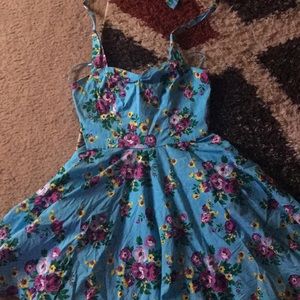 Halter top floral dress